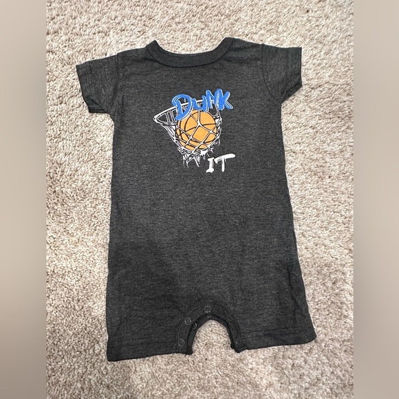 Denny’s Clothing Other - DENNY’s Clothing- MISH Charcoal Gray Dunk It Kids One Piece